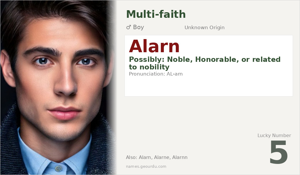 Alarn Name Meaning and Details