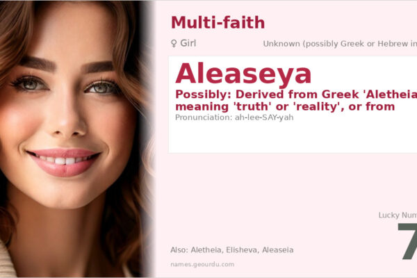 Aleaseya Name Meaning — Origin, Gender & Details (2025)