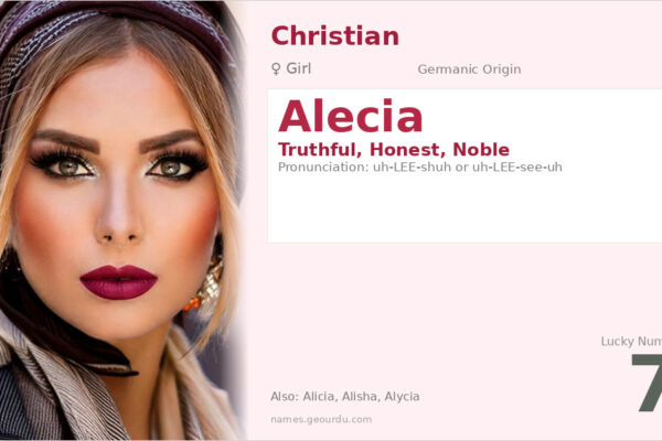 Alecia Name Meaning — Origin, Gender & Details (2025)
