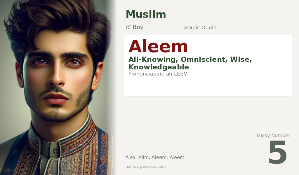 Aleem Name Meaning and Details