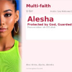 Alesha Name Meaning and Details