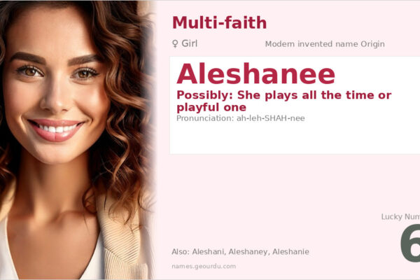 Aleshanee Name Meaning — Origin, Gender & Details (2025)