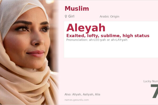 Aleyah Name Meaning — Arabic Origin, Girl Name & Islamic Significance (2025)
