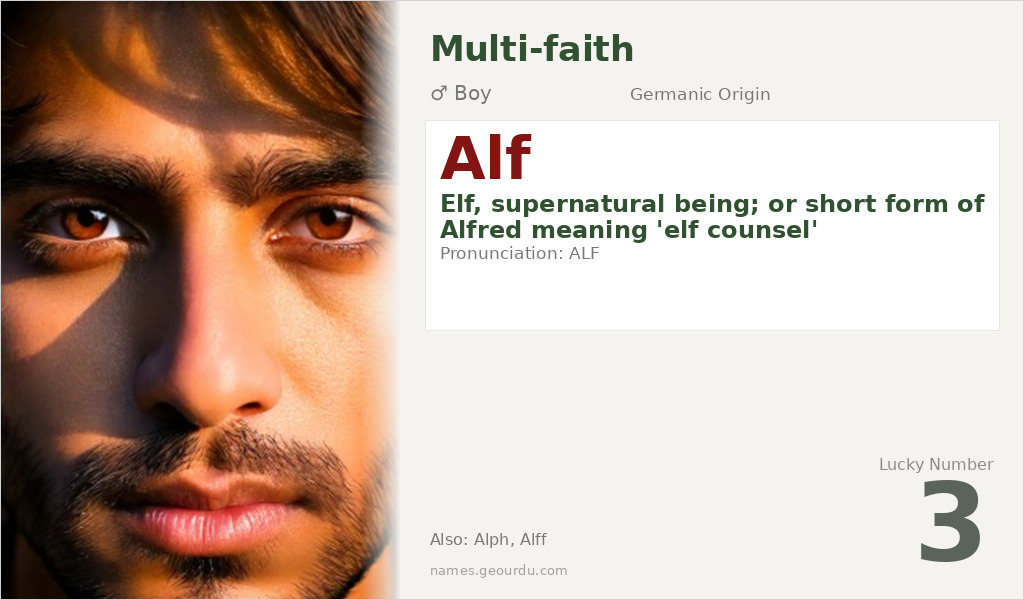 Alf Name Meaning and Details