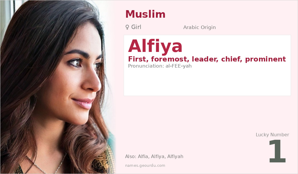 Alfiya Name Meaning and Details
