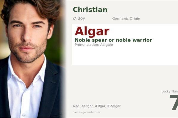 Algar Name Meaning — Noble Spear Origin & History (2025)