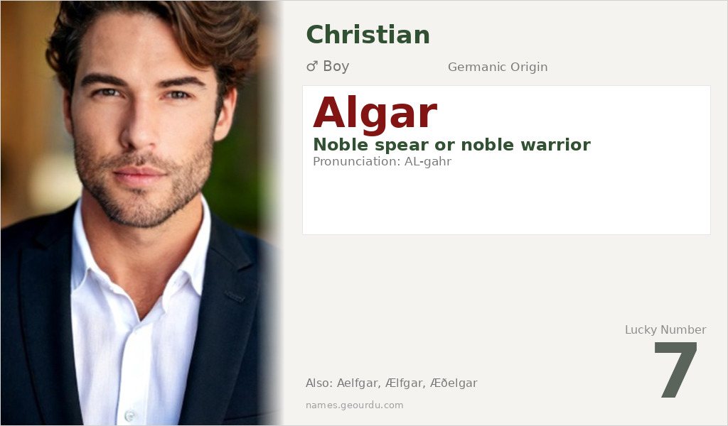 Algar Name Meaning and Details