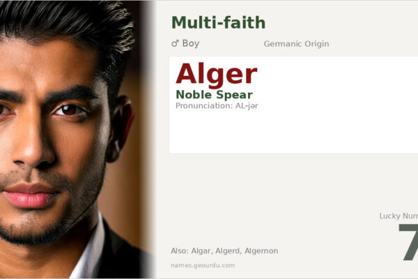 Alger Name Meaning — Noble Spear Origin, Boy Name & History (2025)