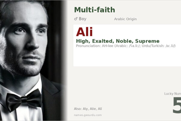 Ali Name Meaning — Arabic Origin, Boy Name & History (2025)