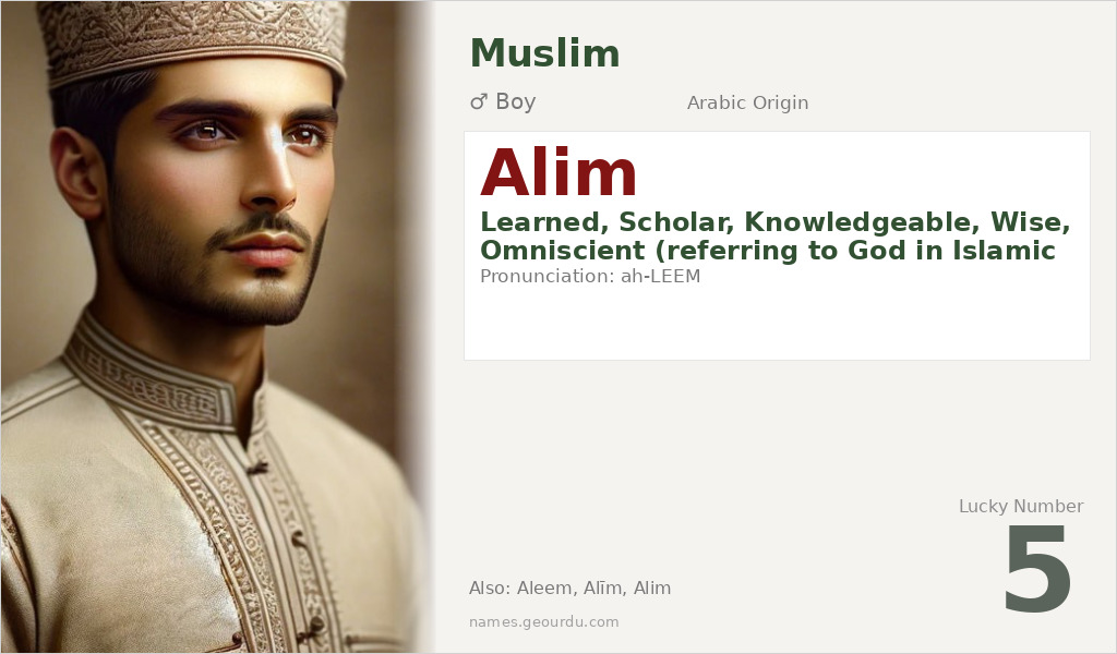 Alim Name Meaning and Details