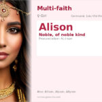 Alison Name Meaning and Details