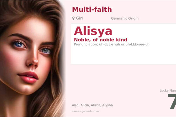 Alisya Name Meaning — Germanic Origin, Girl Name & Details (2025)