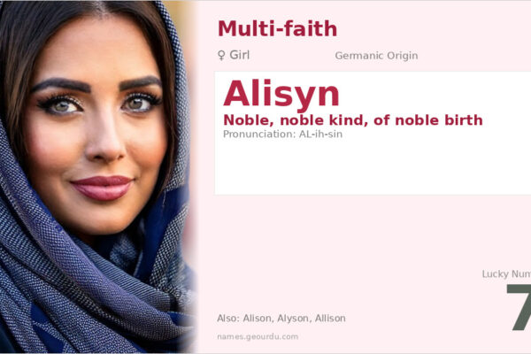 Alisyn Name Meaning — Noble Origin, Girl Name & Details (2025)