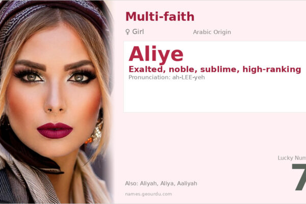 Aliye Name Meaning — Arabic Origin, Girl Name & Details (2025)
