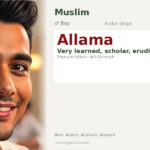 Allama Name Meaning and Details