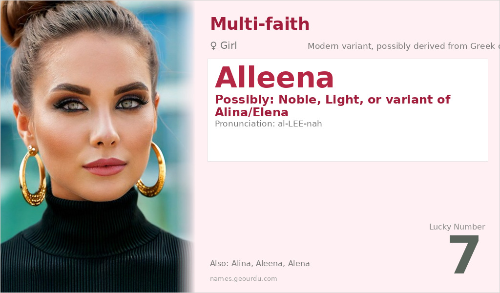 Alleena Name Meaning and Details