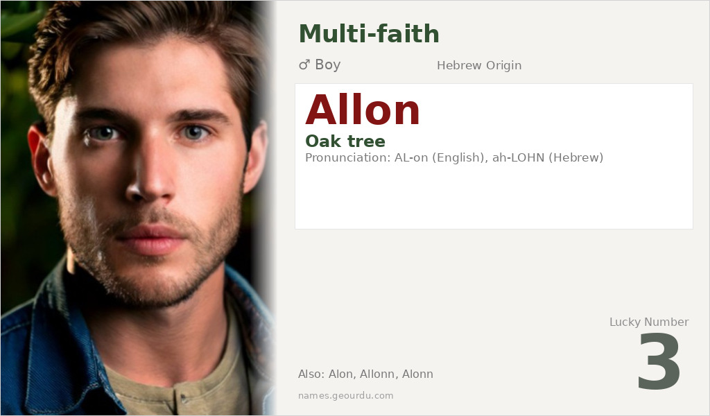 Allon Name Meaning and Details