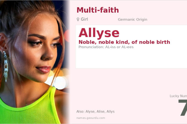 Allyse Name Meaning — Noble Origin, Girl Name & Details (2025)