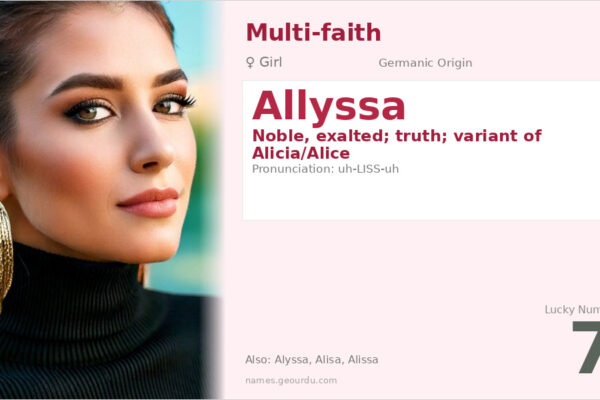 Allyssa Name Meaning — Germanic Origin, Girl Name & Details (2025)