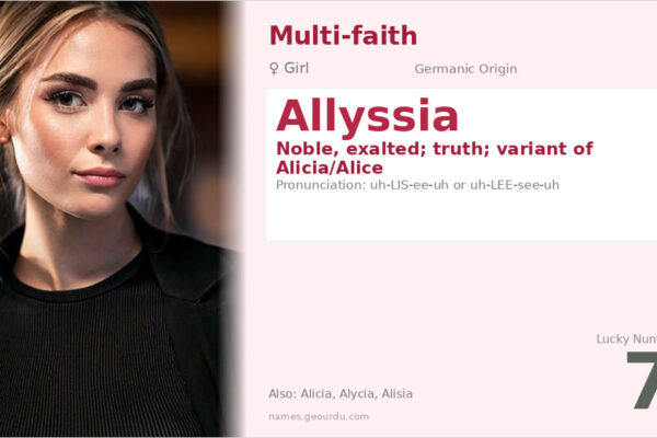 Allyssia Name Meaning — Noble Origin, Girl Name & Details (2025)