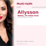 Allysson Name Meaning and Details