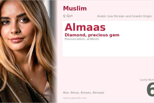 Almaas Name Meaning — Diamond Origin, Girl Muslim Name & Details (2025)
