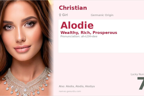 Alodie Name Meaning — Germanic Origin, Girl Name & Christian History (2025)