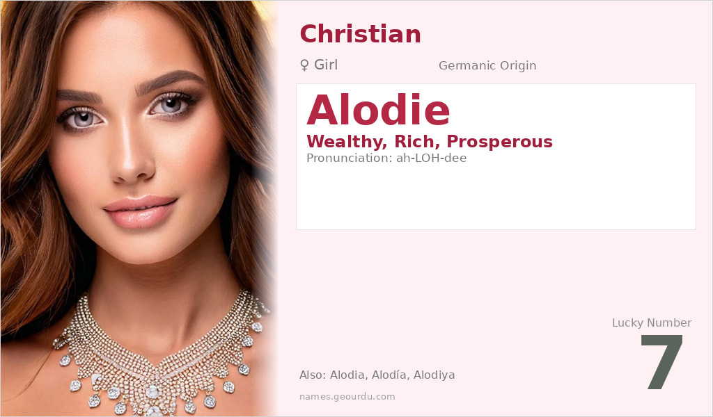 Alodie Name Meaning and Details
