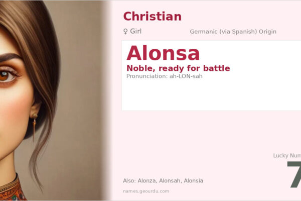Alonsa Name Meaning — Noble Origin, Girl’s Name & Details (2025)