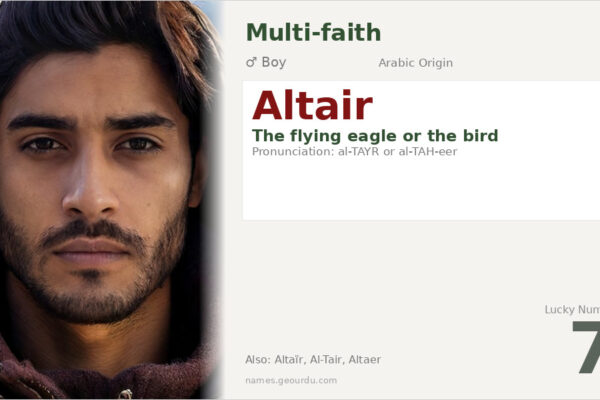 Altair Name Meaning — Arabic Origin, Flying Eagle & Star Significance (2025)