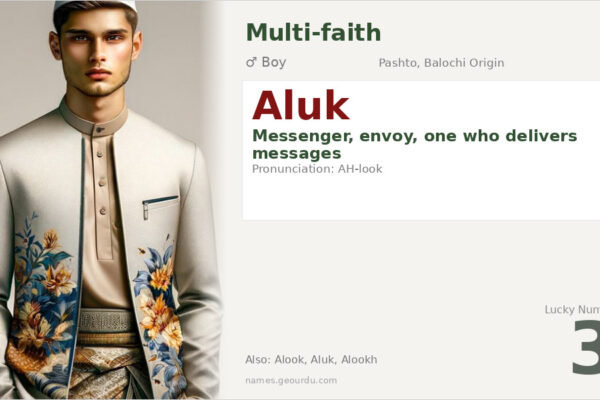 Aluk Name Meaning — Pashto/Balochi Origin, Boy Name & Details (2025)