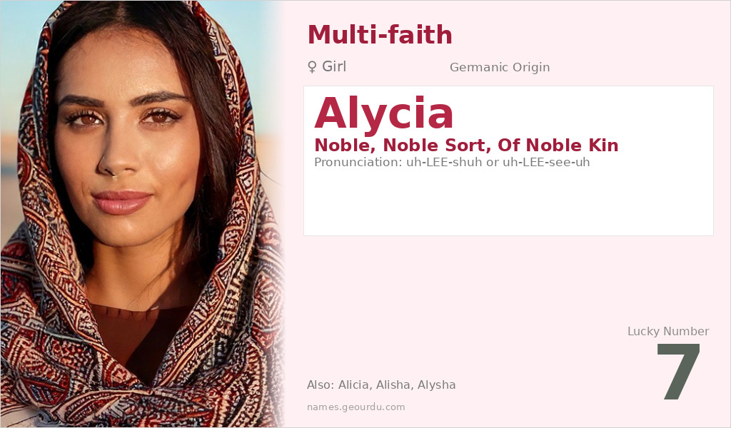 Alycia Name Meaning and Details