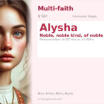 Alysha Name Meaning and Details