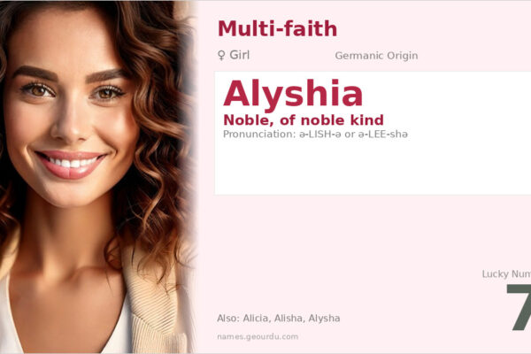 Alyshia Name Meaning — Noble Origin, Girl’s Name & Details (2025)