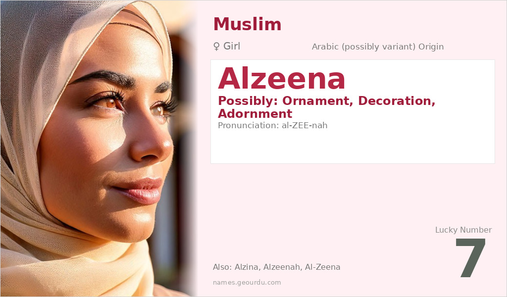 Alzeena Name Meaning and Details