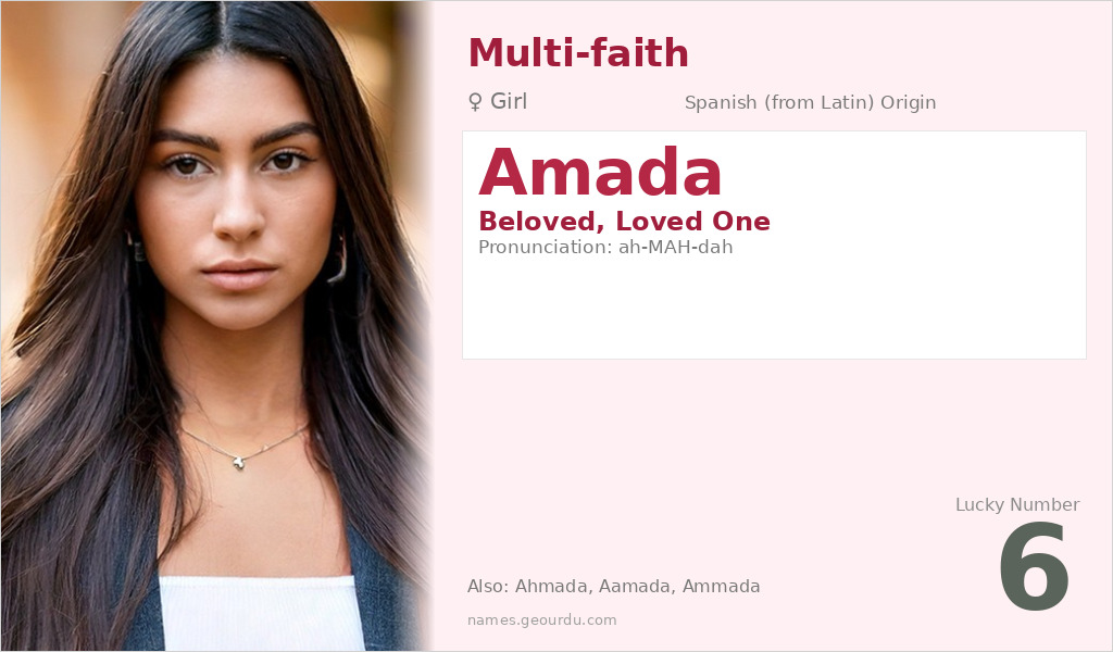 Amada Name Meaning and Details