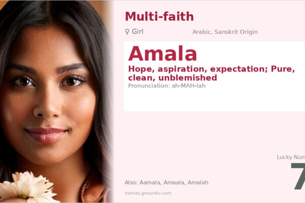 Amala Name Meaning — Arabic & Sanskrit Origins, Girl Name Details (2025)