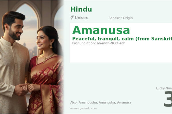 Amanusa Name Meaning — Sanskrit Origin, Gender & Details (2025)