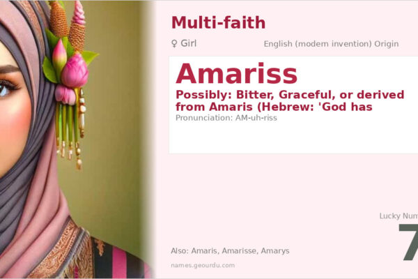 Amariss Name Meaning — Origin, Gender & Details (2025)
