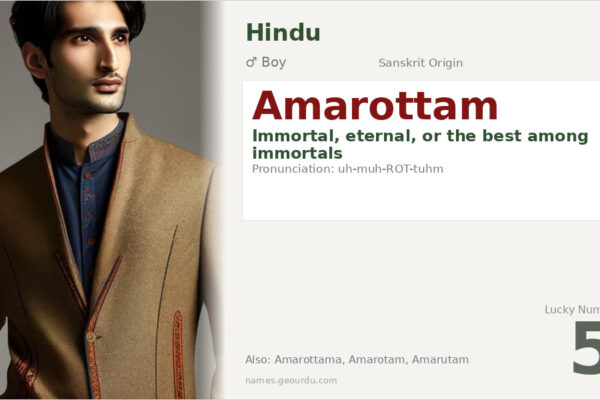 Amarottam Name Meaning — Sanskrit Origin, Boy Name & Details (2025)