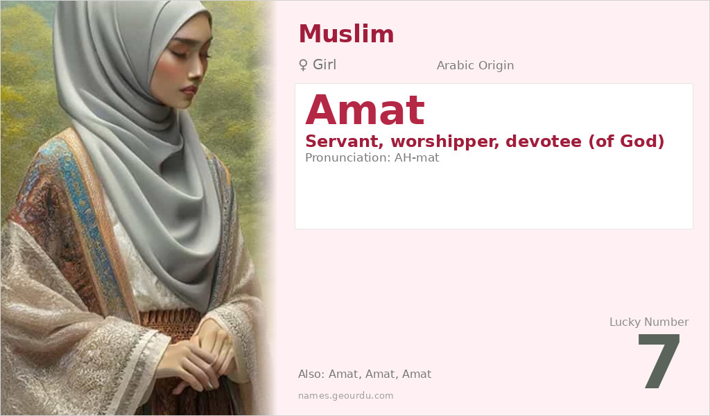 Amat Name Meaning and Details