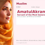 AmatulAkram Name Meaning and Details