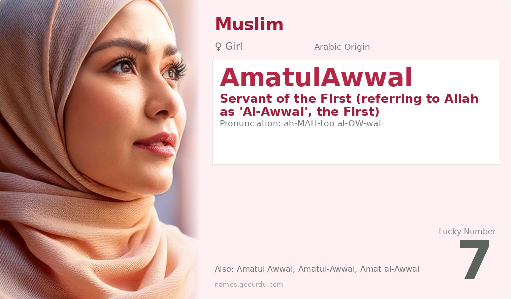 AmatulAwwal Name Meaning and Details