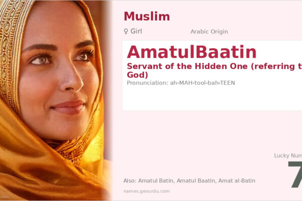 AmatulBaatin Meaning — Arabic Origin, Girl Name & Islamic Significance (2025)