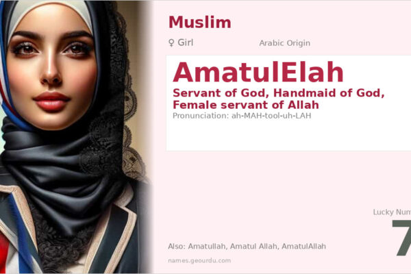 AmatulElah Meaning — Arabic Origin, Girl Name & Details (2025)