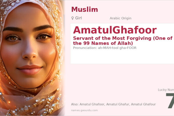 AmatulGhafoor Name Meaning — Arabic Origin, Girl Name & Islamic Significance (2025)
