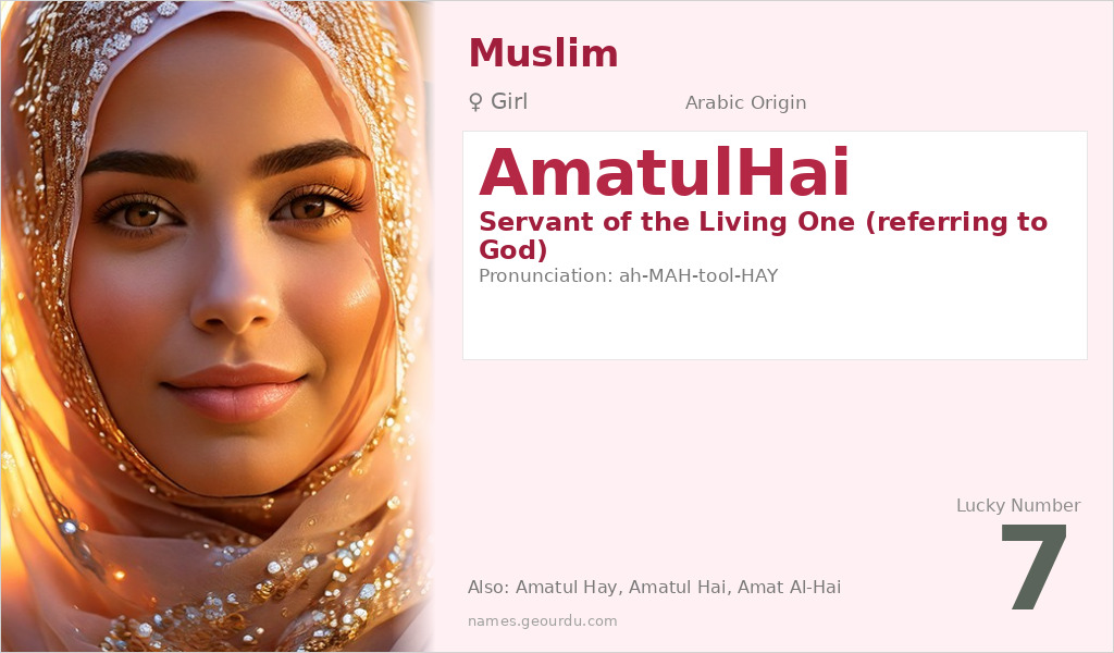 AmatulHai Name Meaning and Details