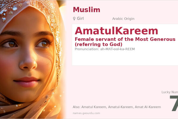 AmatulKareem Meaning — Arabic Origin, Girl Name & Islamic Significance (2025)