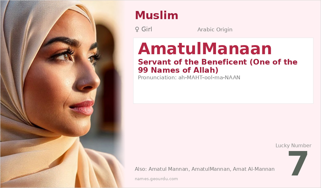 AmatulManaan Name Meaning and Details