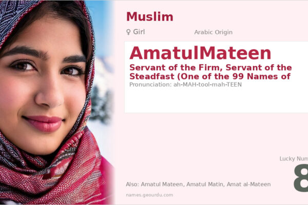 AmatulMateen Meaning — Arabic Origin, Girl Name & Details (2025)